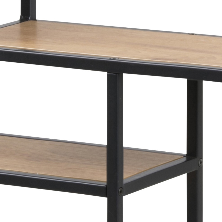 Ράφι τοίχου SARON σε δρυς/μαύρο