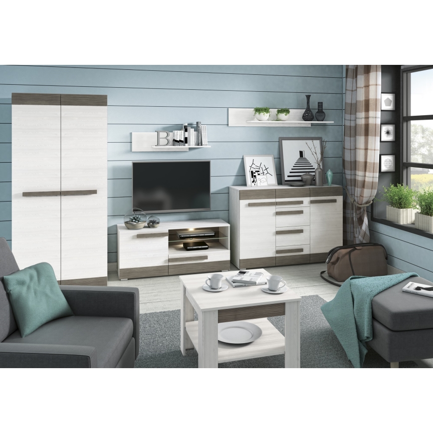 Ράφι τοίχου SARPA 23x92 cm λευκό