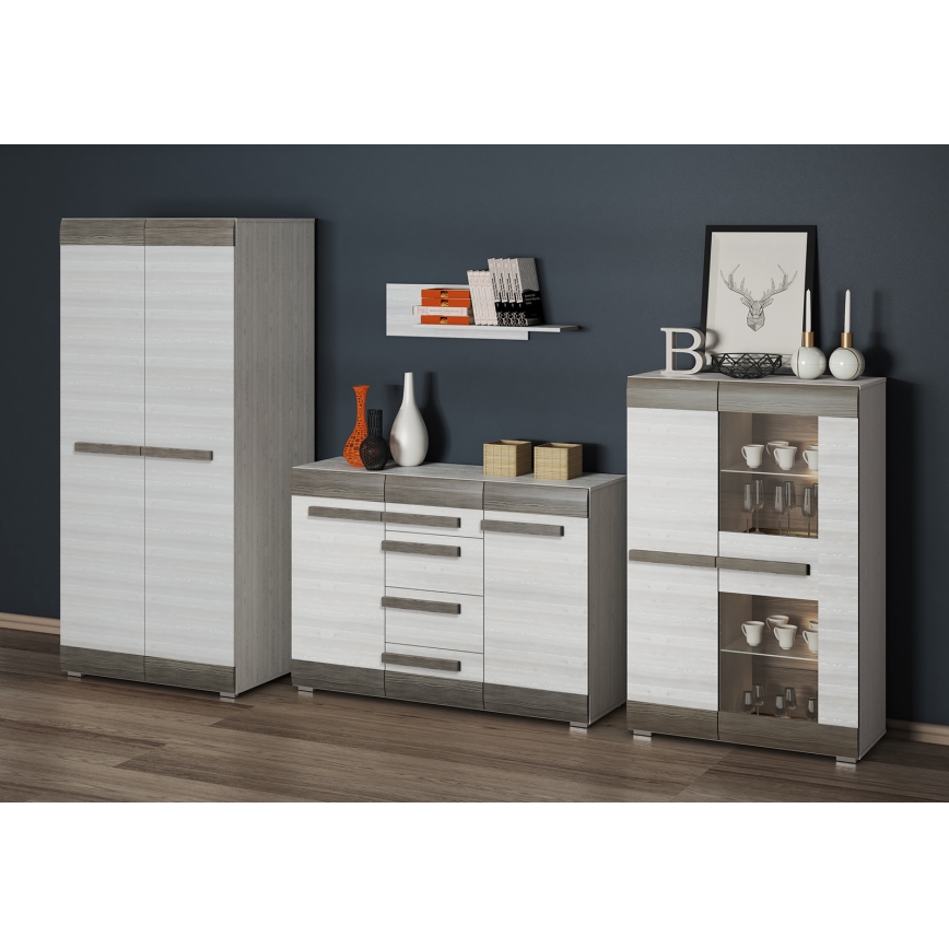 Ράφι τοίχου SARPA 23x92 cm λευκό