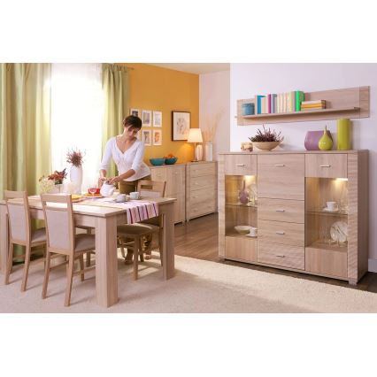 Ράφι τοίχου THEMO 31x93 εκ. δρυς Sonoma