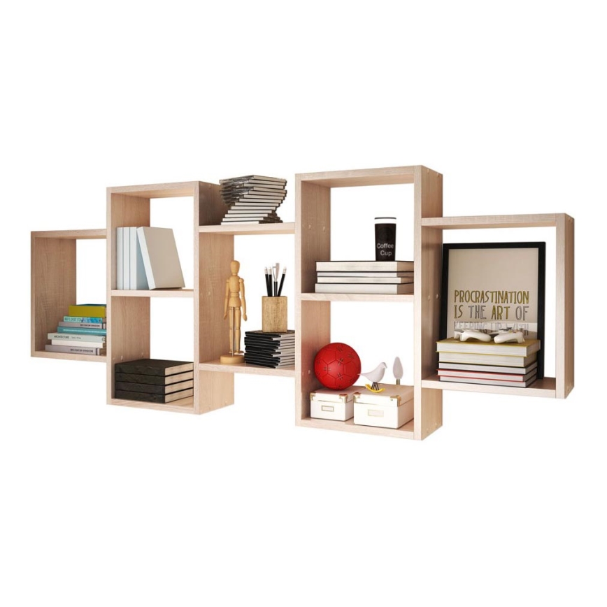 Ράφι τοίχου TRIO 65x161 cm sonoma δρυς