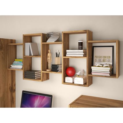 Ράφι τοίχου TRIO 65x161 cm wotan δρυς