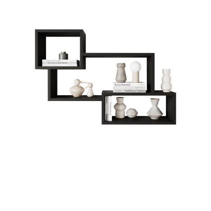 Ράφι τοίχου TRIO 87x54 cm γραφίτης
