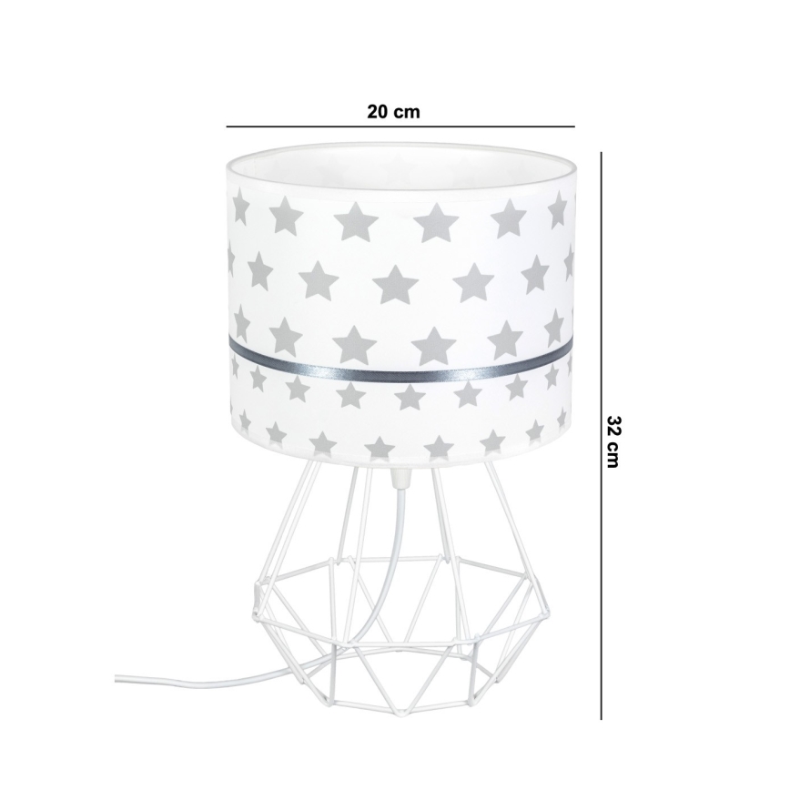 Παιδική λάμπα PIKKI 1xE27/60W/230V γκρι