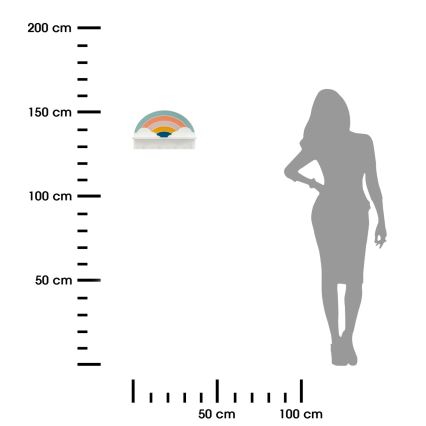 Παιδική κρεμάστρα τοίχου ουράνιο τόξο/πολύχρωμo