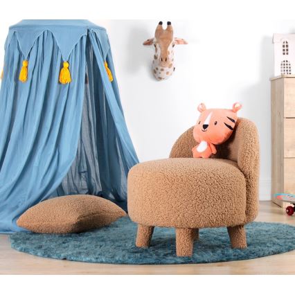 Παιδική πολυθρόνα PIXI Ø 46 εκ. καφέ