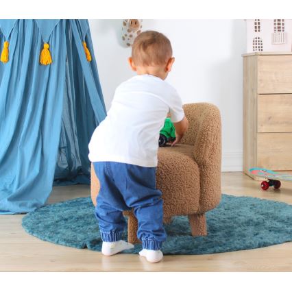 Παιδική πολυθρόνα PIXI Ø 46 εκ. καφέ