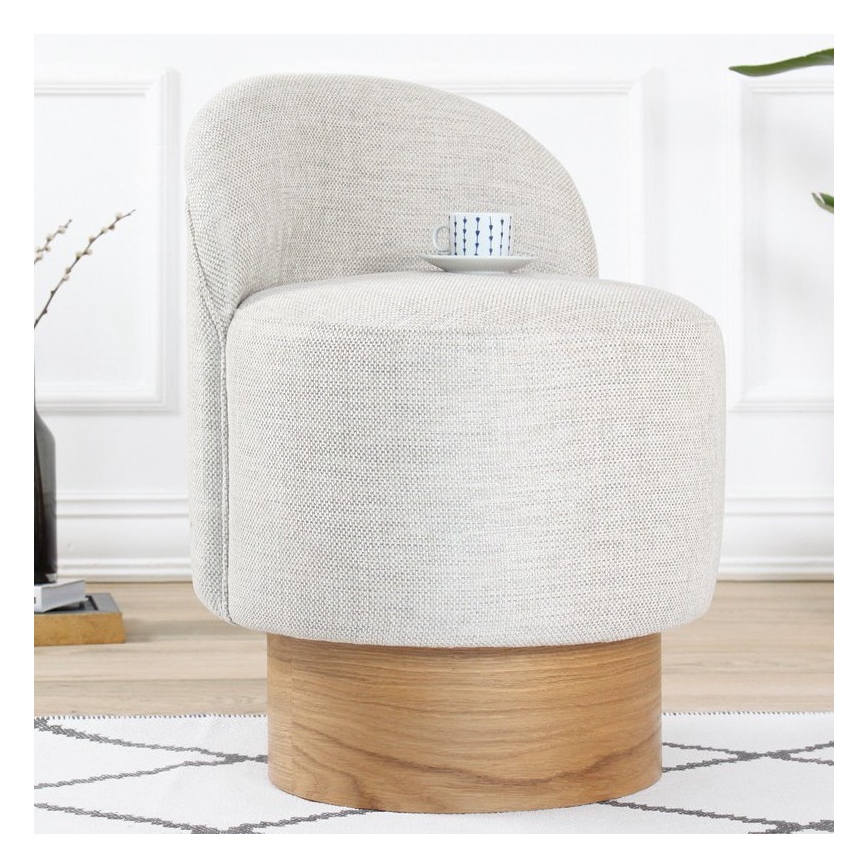 Παιδική πολυθρόνα RIKI 40x47 cm ανοιχτό γκρι