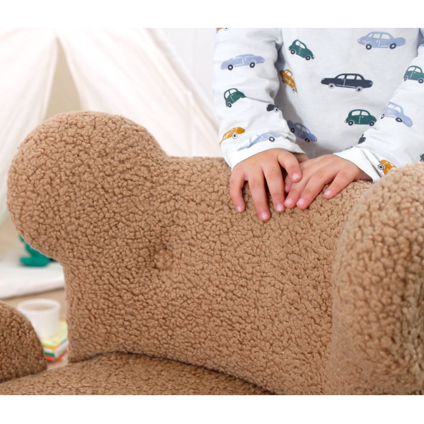 Παιδική πολυθρόνα TOBI καφέ