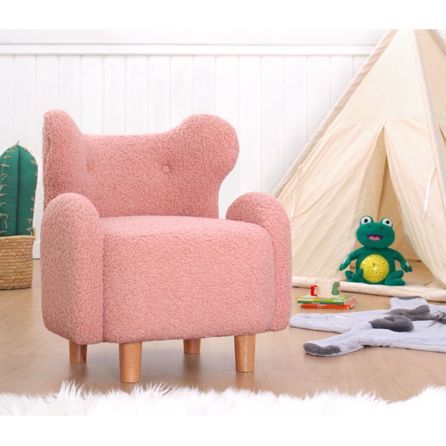 Παιδική πολυθρόνα TOBI ροζ