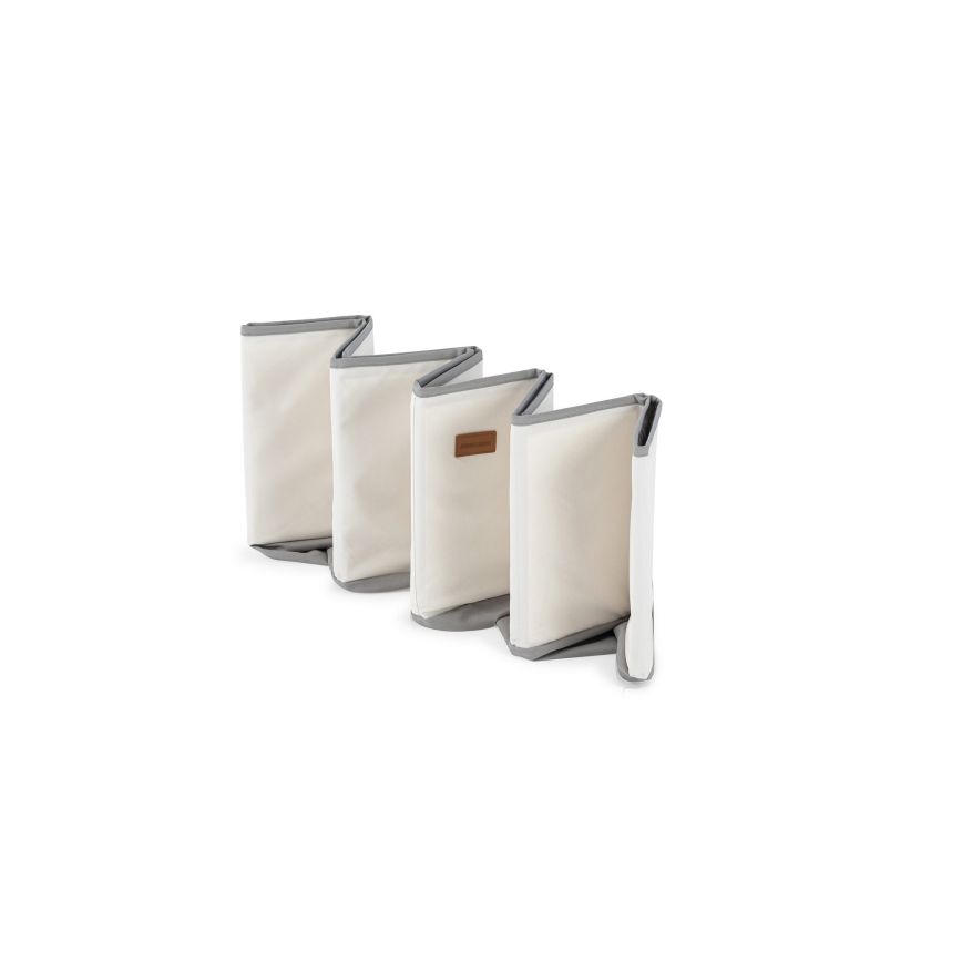 Παιδική ξηρή πισίνα με μπάλες, διάμετρος 80 εκ., λευκό/γκρι