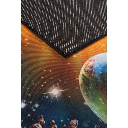 Παιδικό αντιολισθητικό χαλί PRINT 3D 120x160 cm πλανήτες/πολύχρωμο
