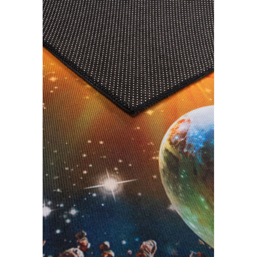 Παιδικό αντιολισθητικό χαλί PRINT 3D 120x160 cm πλανήτες/πολύχρωμο