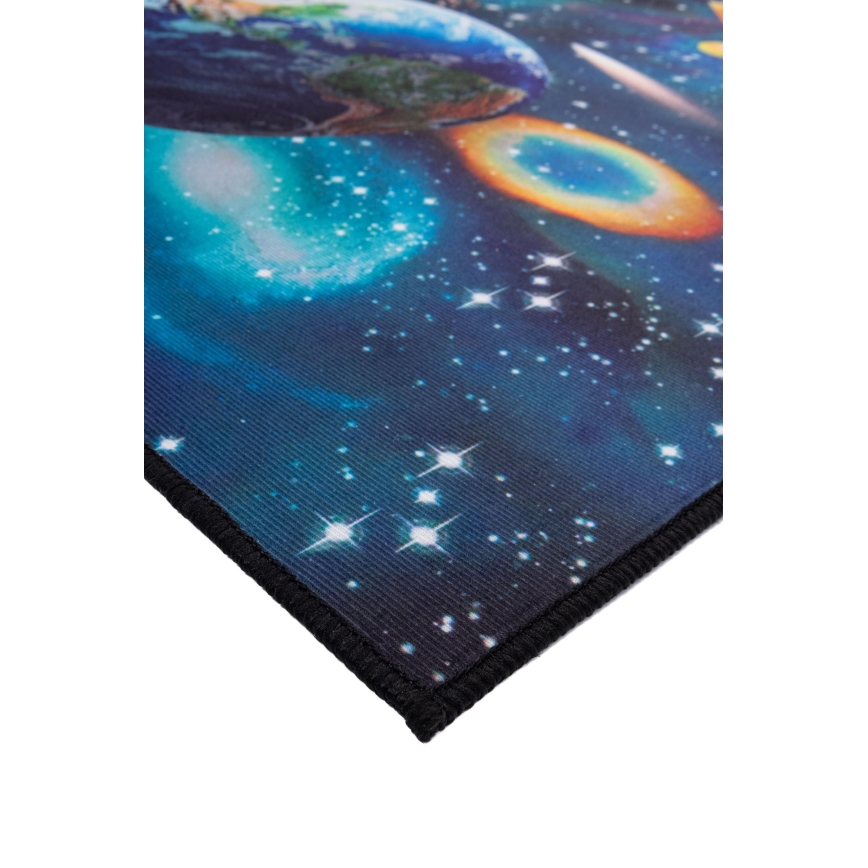 Παιδικό αντιολισθητικό χαλί PRINT 3D 120x160 cm πλανήτες/πολύχρωμο