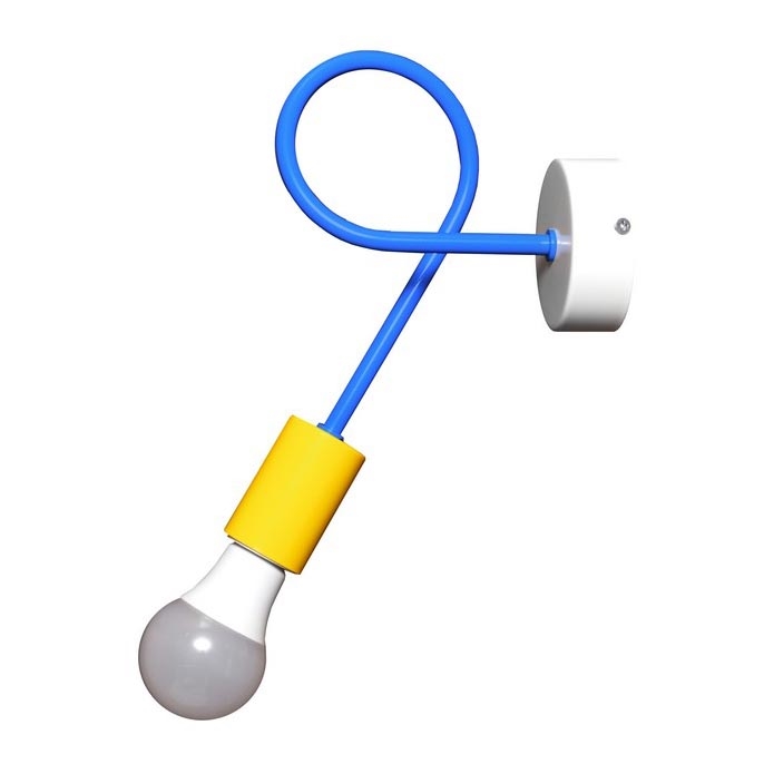 Παιδικό φως τοίχου OXFORD 1xE27/15W/230V κίτρινο