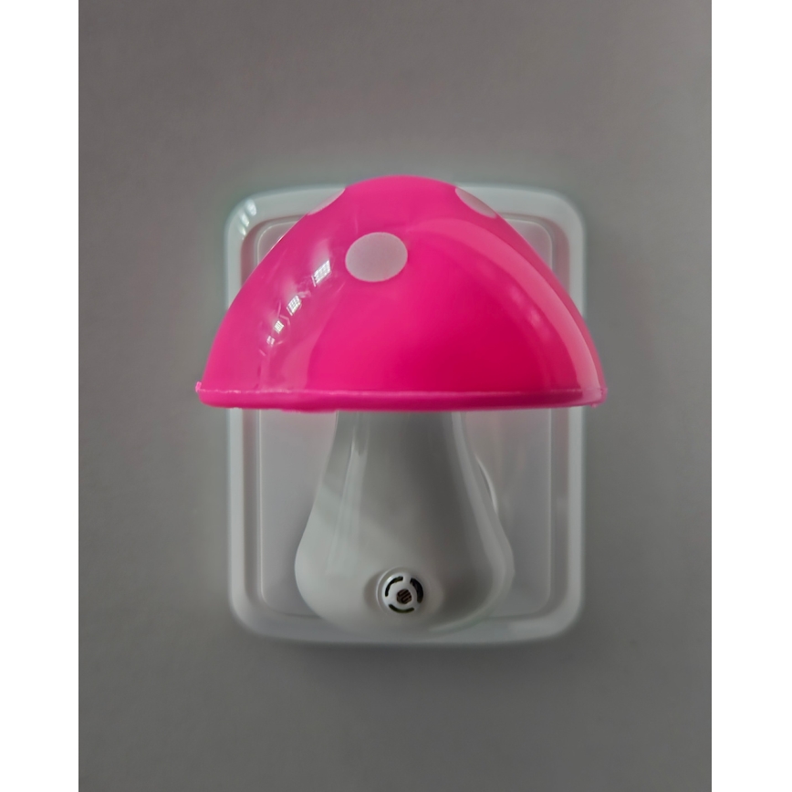 Παιδικό φωτάκι νυκτός LED με αισθητήρα λυκόφωτος LED/0,5W/230V toadstool