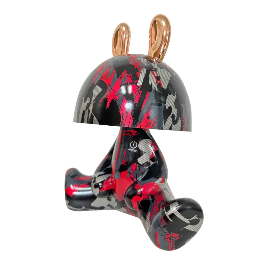 Παιδικό φωτιστικό αφής LED ντιμαριζόμενο  FANCY LED/2,5W/3,7V μαύρο/κόκκινο