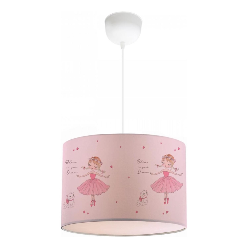 Παιδικό φωτιστικό CANDY 1xE27/40W/230V ροζ