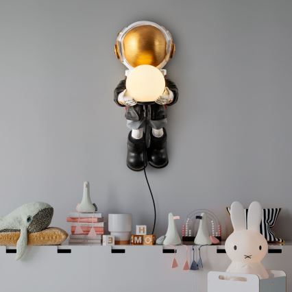 Παιδικό φωτιστικό τοίχου ASTRONAUT 1xE14/40W/230V χάλκινο