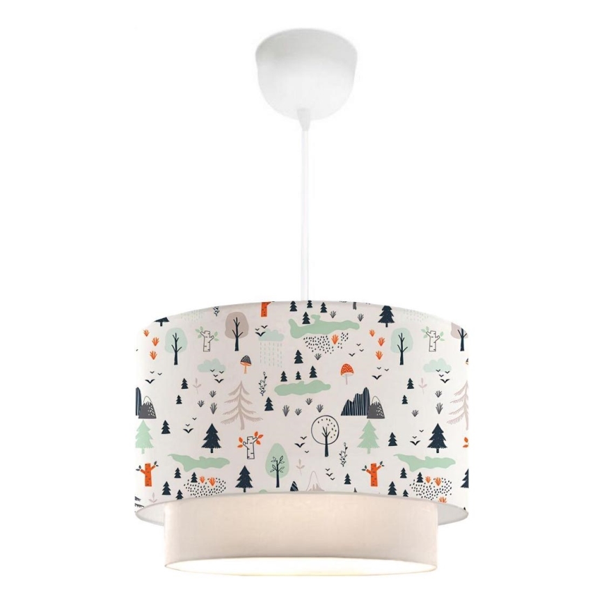 Παιδικό φωτιστικό οροφής CANDY 1xE27/40W/230V λευκό/πολύχρωμο