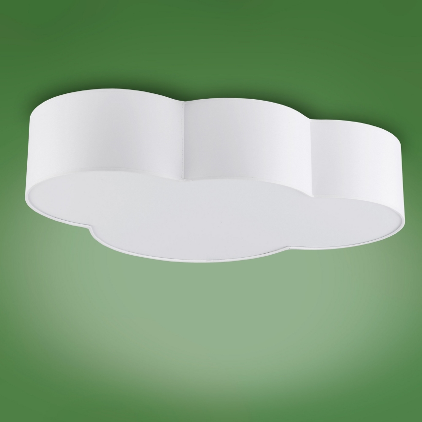 Παιδικό φωτιστικό οροφής CLOUD 4xE27/15W/230V λευκό