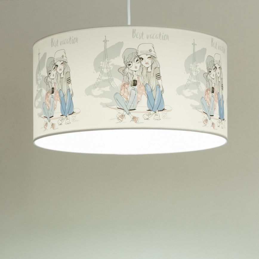 Παιδικό φωτιστικό οροφής GIRLS VIBES 1xE27/60W/230V Ø 40 cm Paris