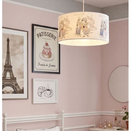 Παιδικό φωτιστικό οροφής GIRLS VIBES 1xE27/60W/230V Ø 40 cm Paris