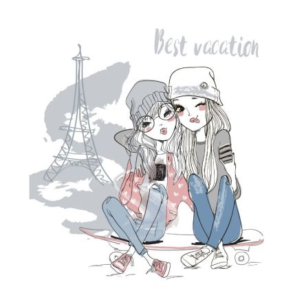 Παιδικό φωτιστικό οροφής GIRLS VIBES 1xE27/60W/230V Ø 40 cm Paris