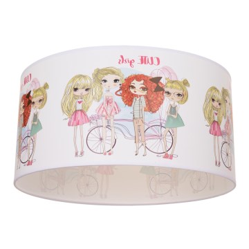 Παιδικό φωτιστικό οροφής GIRLS VIBES 1xE27/60W/230V Ø 40 cm για κορίτσια