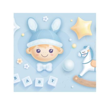 Παιδικό φωτιστικό οροφής KIDS ROOM 1xE27/60W/230V Ø 40 cm αστροναύτης