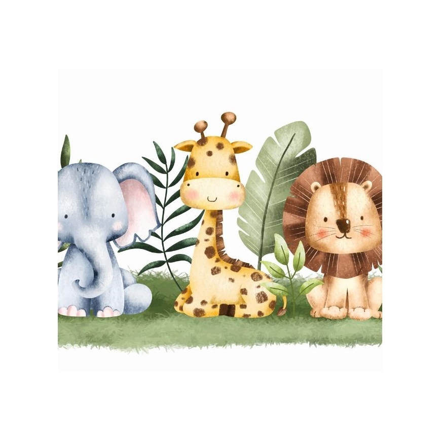 Παιδικό φωτιστικό οροφής KIDS ROOM 1xE27/60W/230V Ø 40 cm – θέμα ζούγκλας