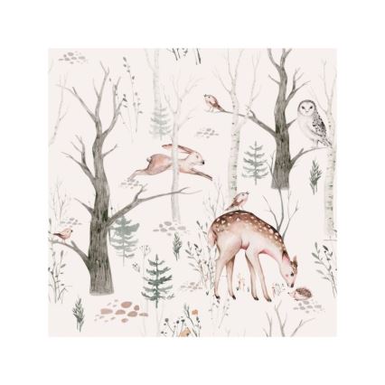 Παιδικό φωτιστικό οροφής KIDS ROOM 1xE27/60W/230V Ø 40 cm με ζωάκια