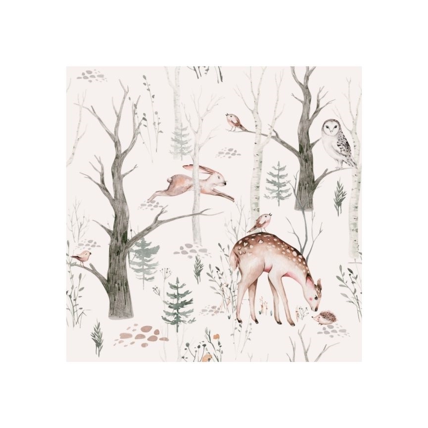 Παιδικό φωτιστικό οροφής KIDS ROOM 1xE27/60W/230V Ø 40 cm με ζωάκια