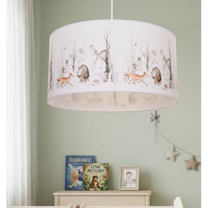 Παιδικό φωτιστικό οροφής KIDS ROOM 1xE27/60W/230V Ø 40 cm με ζωάκια