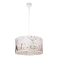 Παιδικό φωτιστικό οροφής KIDS ROOM 1xE27/60W/230V διάμ. 40 cm με ζωάκια
