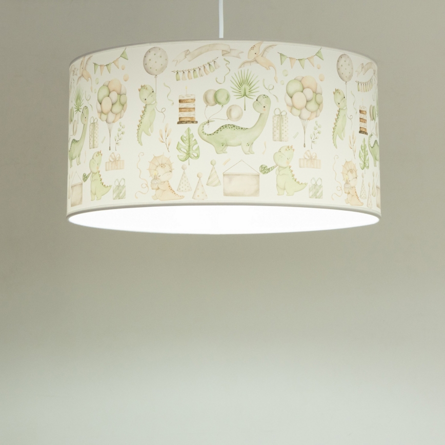 Παιδικό φωτιστικό οροφής KIDS ROOM 1xE27/60W/230V διάμ. 40 εκ. δεινόσαυρος