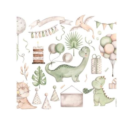 Παιδικό φωτιστικό οροφής KIDS ROOM 1xE27/60W/230V διάμ. 40 εκ. δεινόσαυρος