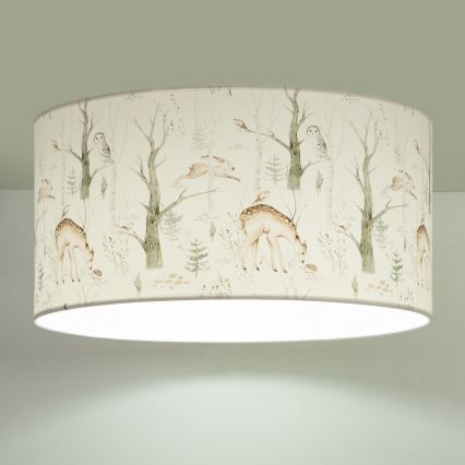 Παιδικό φωτιστικό οροφής KIDS ROOM 1xE27/60W/230V, διάμ. 40 εκ., με ζωάκια