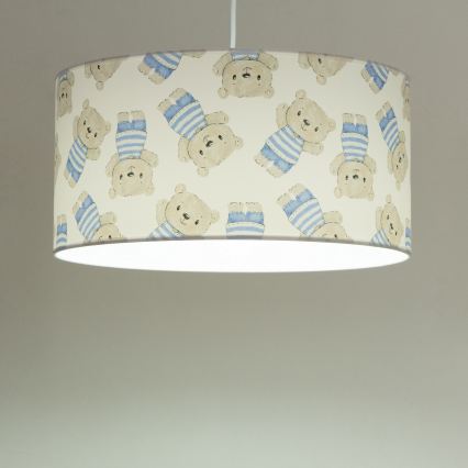 Παιδικό φωτιστικό οροφής KIDS ROOM 1xE27/60W/230V, διάμετρος 40 εκ., με σχέδιο αρκουδάκι
