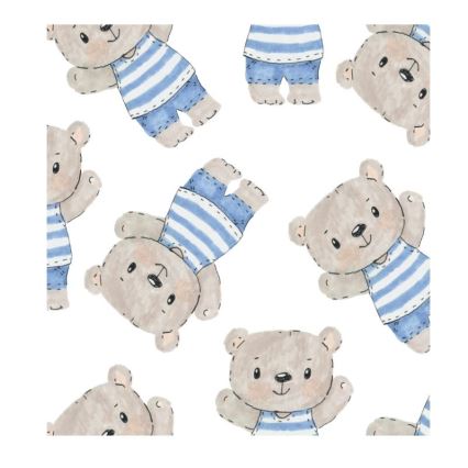 Παιδικό φωτιστικό οροφής KIDS ROOM 1xE27/60W/230V, διάμετρος 40 εκ., με σχέδιο αρκουδάκι