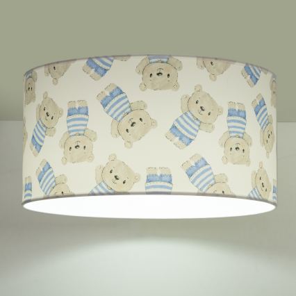 Παιδικό φωτιστικό οροφής KIDS ROOM 1xE27/60W/230V, διάμετρος 40 εκ., με σχέδιο αρκουδάκι
