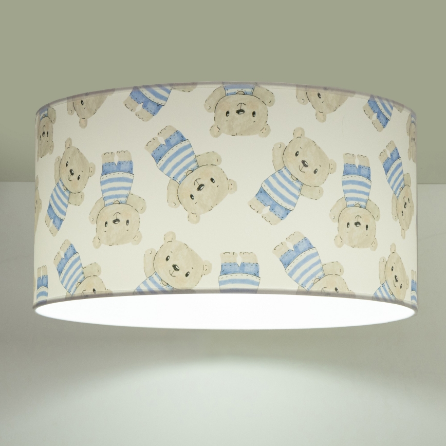 Παιδικό φωτιστικό οροφής KIDS ROOM 1xE27/60W/230V, διάμετρος 40 εκ., με σχέδιο αρκουδάκι