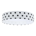 Παιδικό φωτιστικό οροφής LED GALAXY KIDS LED/24W/230V με πουά λευκό/μαύρο