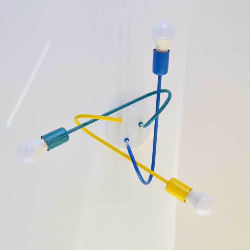 Παιδικό φωτιστικό οροφής LED OXFORD 3xE27/15W/230V