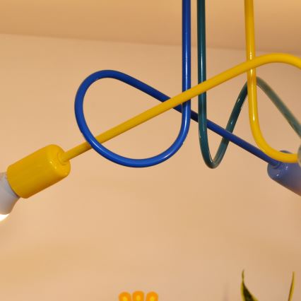 Παιδικό φωτιστικό οροφής LED OXFORD 3xE27/15W/230V