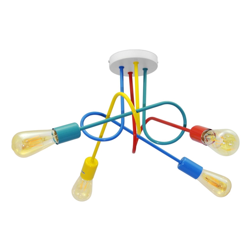 Παιδικό φωτιστικό οροφής LED OXFORD 4xE27/10W/230V