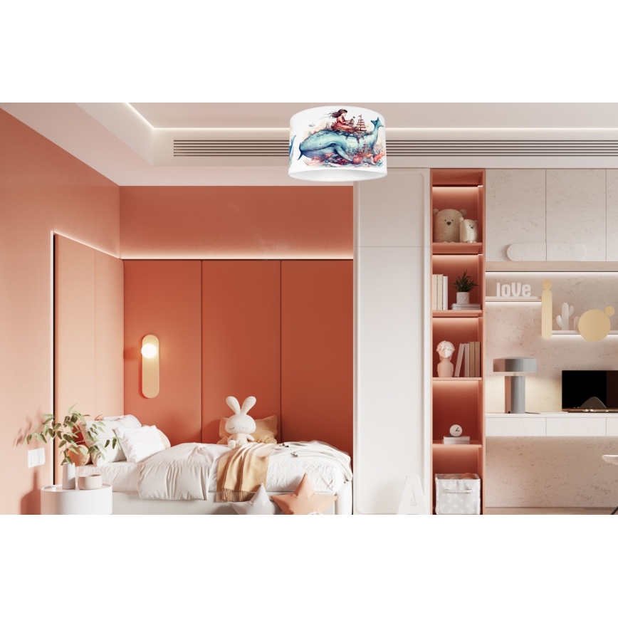 Παιδικό φωτιστικό οροφής OCEAN 1xE27/60W/230V