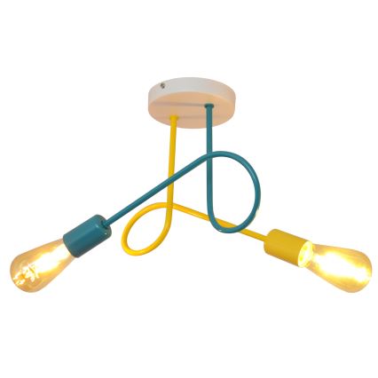 Παιδικό οροφής φωτιστικό OXFORD 2xE27/15W/230V