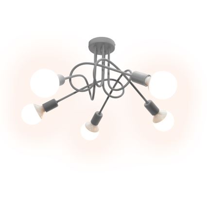 Παιδικό οροφής φωτιστικό OXFORD 5xE27/15W/230V