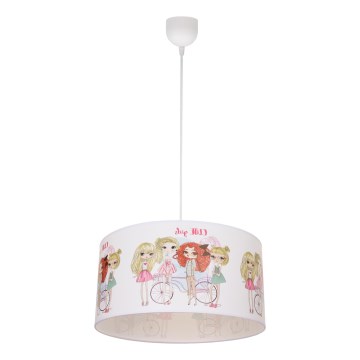 Παιδικό κρεμαστό φωτιστικό GIRLS VIBES 1xE27/60W/230V, διάμετρος 40 cm, για κορίτσια